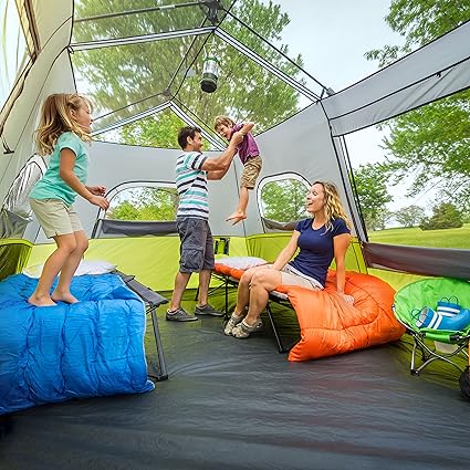 Core 9 Person Instant Cabin Tent - 14' x 9', Green (40008)